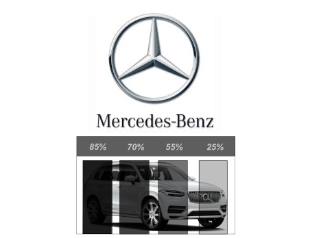 Färdigskuren Avtagbar Solfilm - Mercedes-Benz